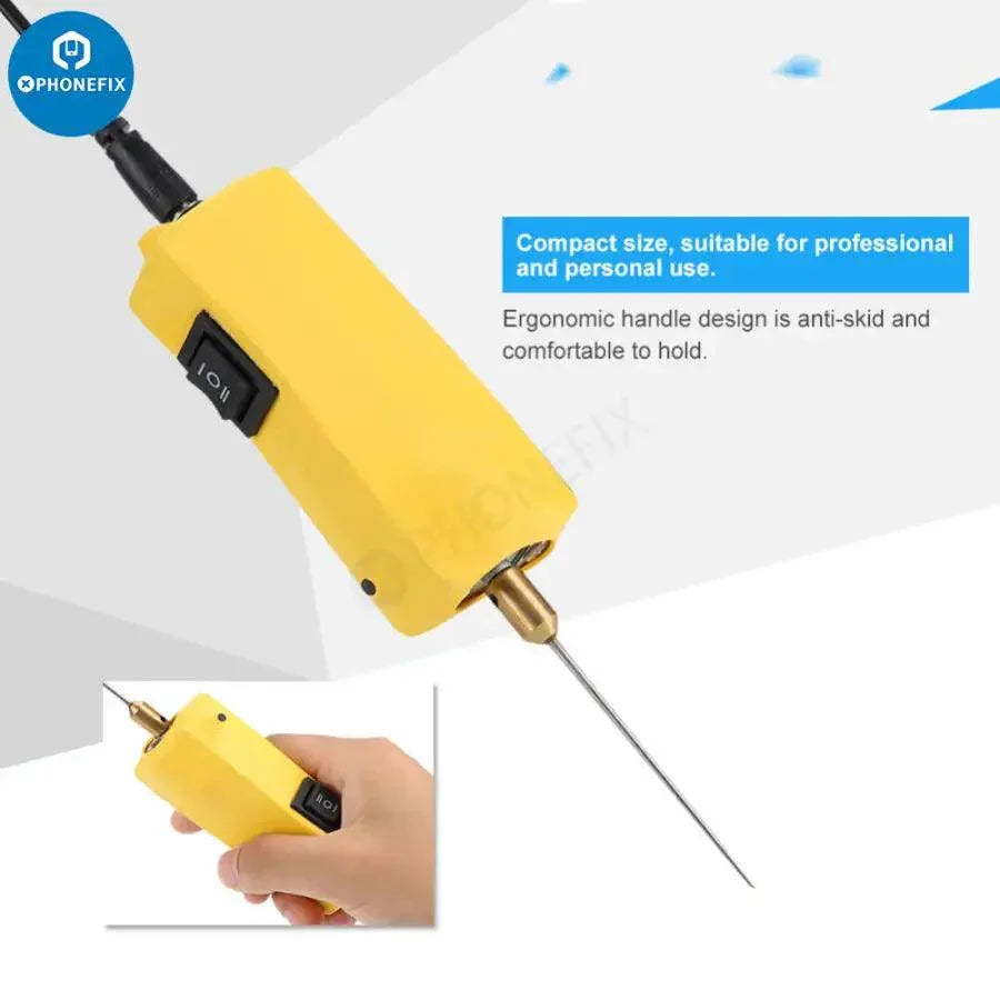 Electric LCD OCA glue remover machine for phone screen repair by PHONEFIX, with screen tools and LCD OCA glue removal functionality.