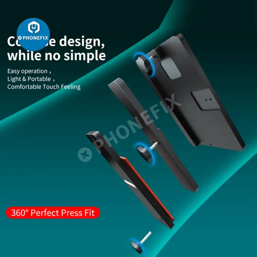 AIXUN AX-FT08 multi-function fixture for phone back cover glass repair, part of PHONEFIX screen tools collection, for precise repair.