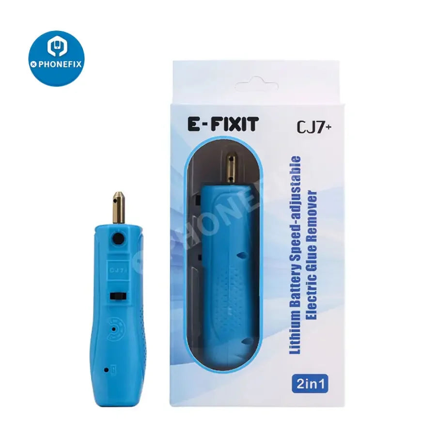PHONEFIX CJ7+ Electric Cleaning Twister for removing glue from LCD screens, a compact screen repair tool with grinder functionality.
