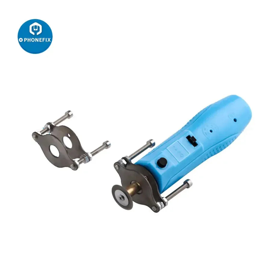 PHONEFIX CJ7+ electric cleaning twister for LCD and OCA glue removal, a handheld screen tool for precise phone screen repair.