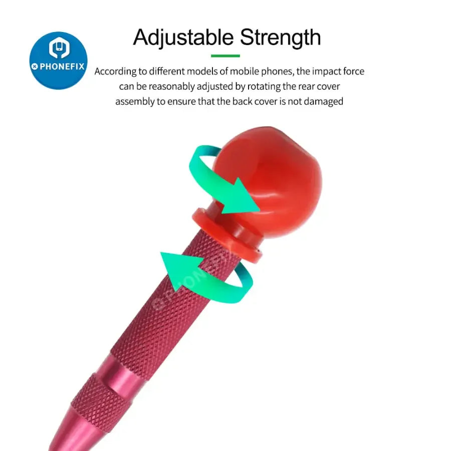 PhoneFix glass breaking pen for iPhone back cover and camera lens, screen tool for safe removal and repair.