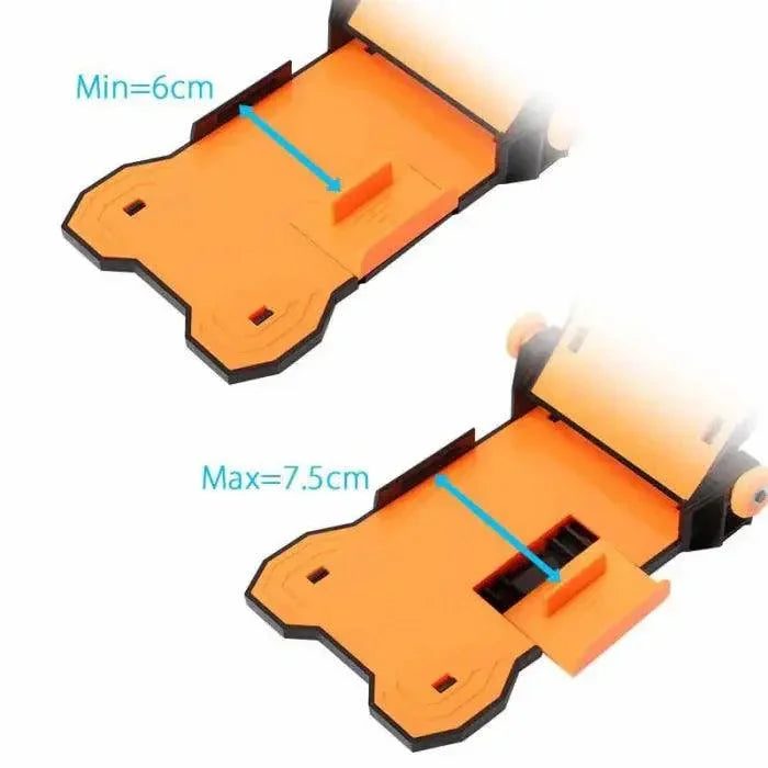 PhoneFix JM-Z13 adjustable fixed screen repair holder for phone teardown and repair, with secure grip and stability for screen replacement.
