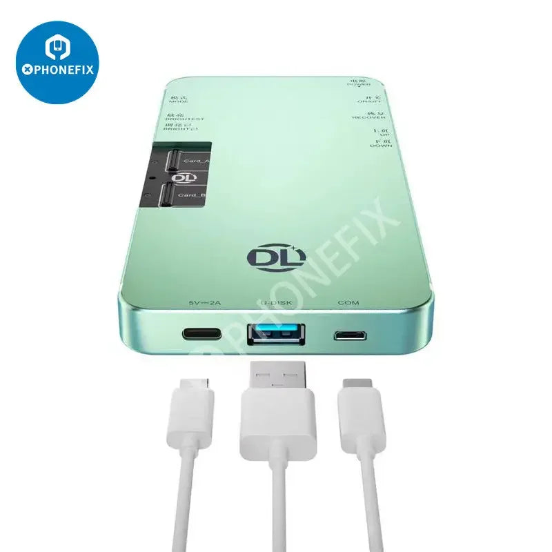 PhoneFix DL400 Pro iTestBox display touch screen tester for iPhone 6 to 16 Plus, showing device interface on the testing device.