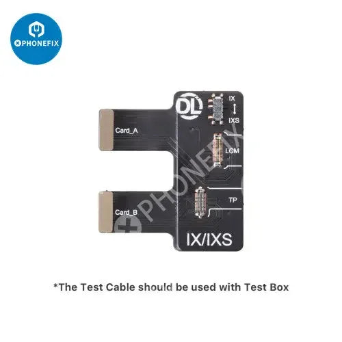 PHONEFIX DL400 Pro iTestBox display touch screen tester for iPhone 6 to 16 Plus, showing the device's touch screen interface.
