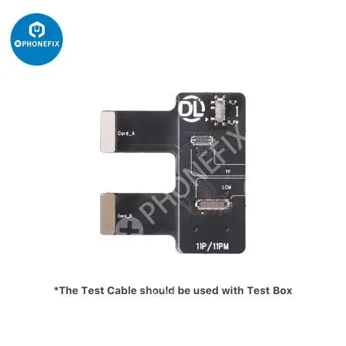 PhoneFix DL400 Pro iTestBox touch screen tester for iPhone 6 to 14 Plus, display testing device with screen tools.