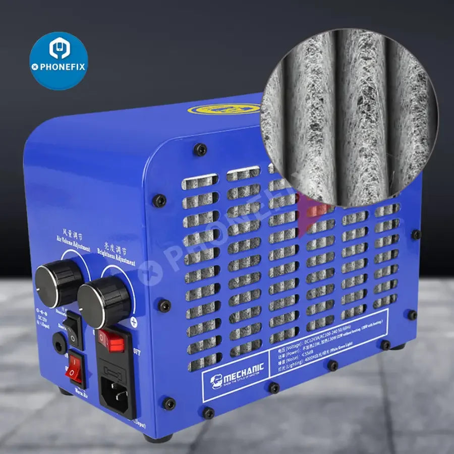 PhoneFix MECHANIC DR2 dust removal machine for screen cleaning and purification, designed for electronic repair stations.