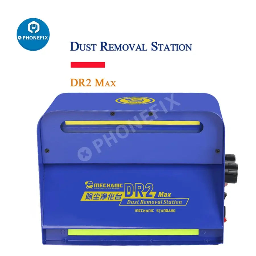 PhoneFix MECHANIC DR2 Dust Removal Machine for screen cleaning and purification, featuring compact design and professional-grade tools.