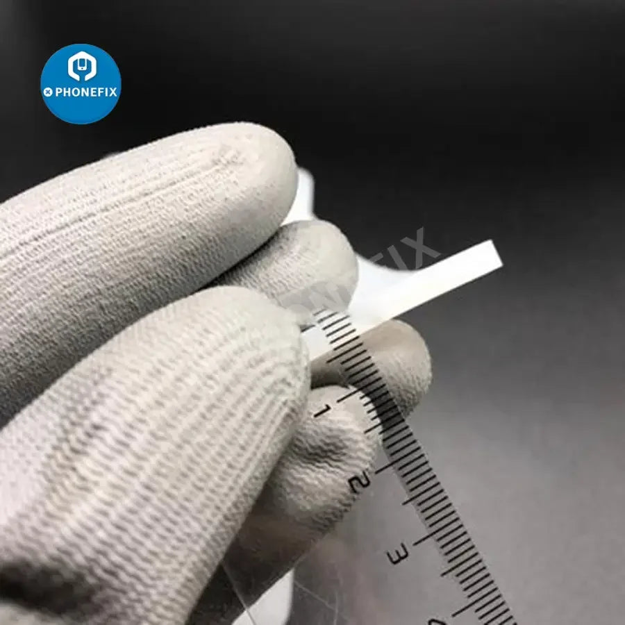 Silicone rubber mat pad for iPhone 14, 12 Pro Max, X, XS screen cleaning and glue removal by PHONEFIX.