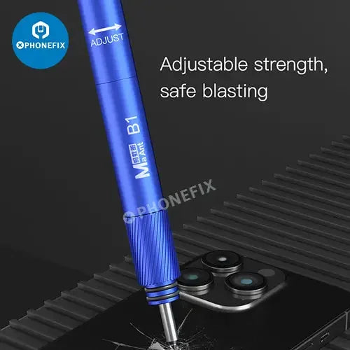 PHONEFIX MaAnt B1 Back Glass Blaster Demolishing Pen for iPhone and Huawei repair, tool for removing back glass securely.