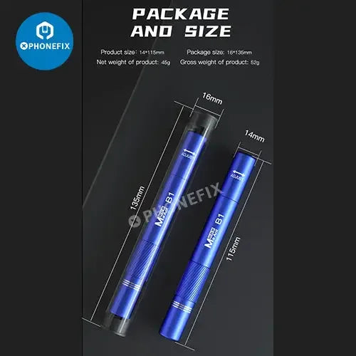 PHONEFIX MaAnt B1 Back Glass Blaster Demolishing Pen for iPhone and Huawei screen repair, used for removing back glass panels.