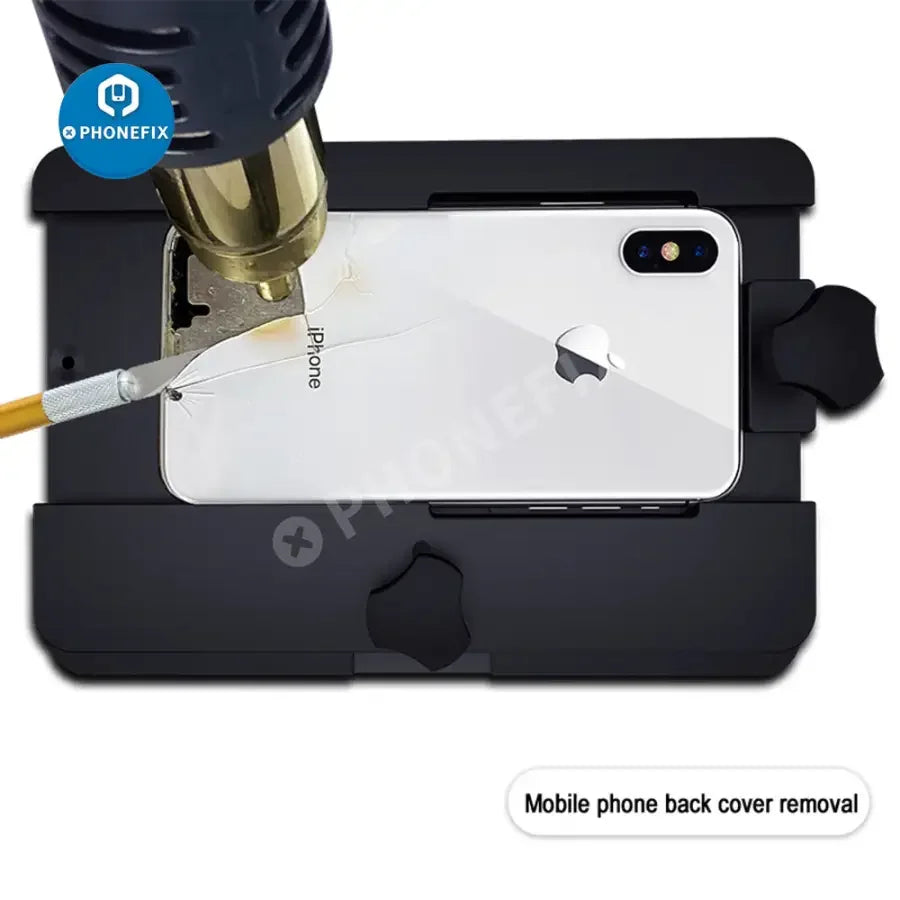 PHONEFIX screen tool for removing phone back glass, housing, and disassembling batteries in repair processes.