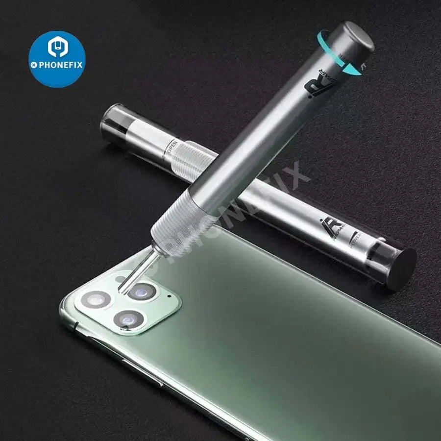 PHONEFIX phone back glass removal pen fixture for disassembling housing and battery in screen repair.
