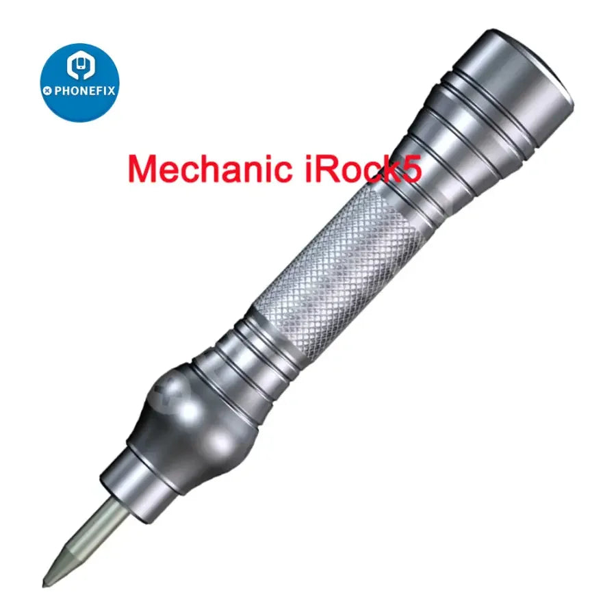 PhoneFIX phone back glass removal pen and fixture for disassembling battery housing and screen components.