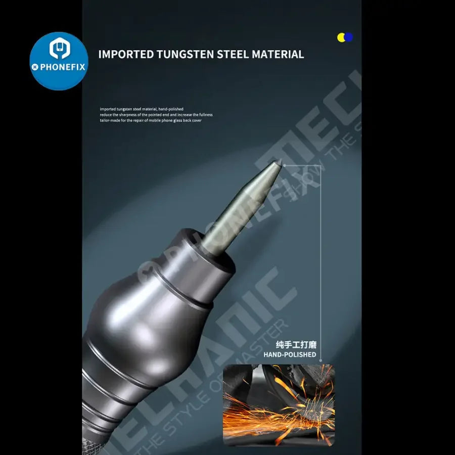 PhoneFix screen tool for removing back glass and housing, designed for phone battery disassembly and repair.