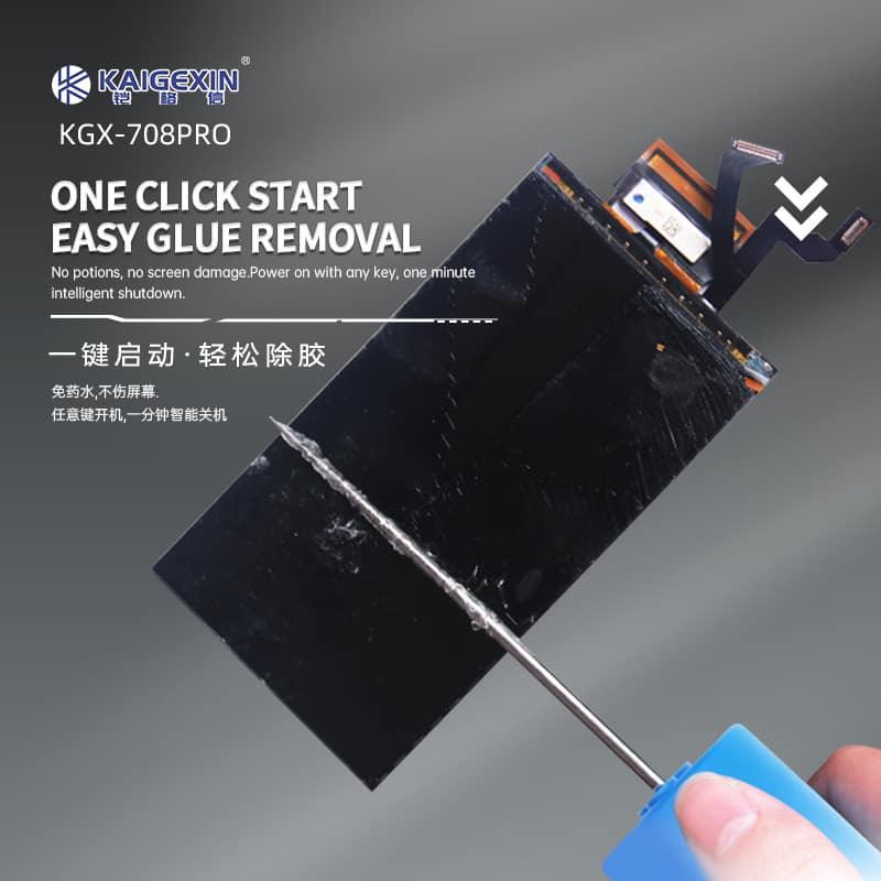 Hand-held electric OCA glue removal tool from PHONEFIX for phone LCD screen repair, showing the compact handheld device.