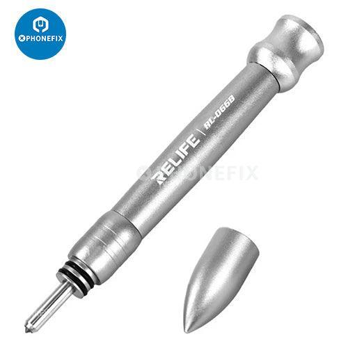 PHONEFIX RL-066 back cover frame blasting pen for iPhone 8-14 Pro Max repair, used for removing and repairing phone back covers.
