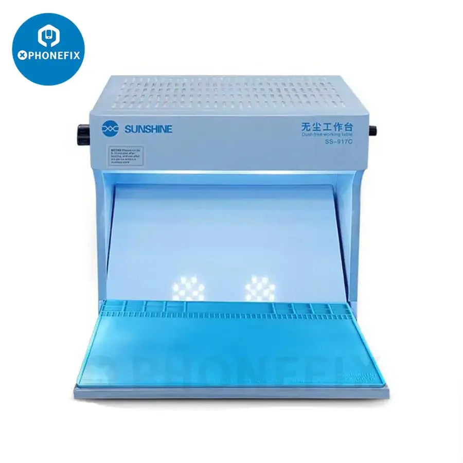 Sunshine SS-917C dust-free working table for cleaning and anti-dust workbench, designed for screen tools by PHONEFIX.