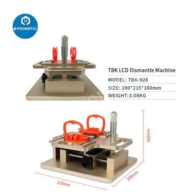 PhoneFix TBK928 Mini Cutting Machine for phone LCD screen dismantling and separation, compact screen tool for phone repairs.