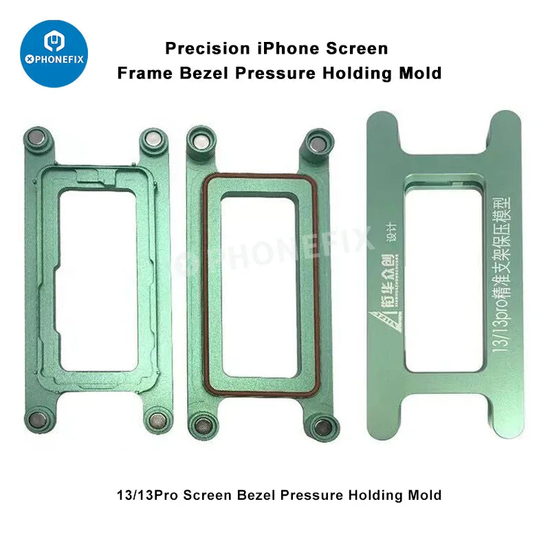 PhoneFix iPhone X-16 Pro Max screen frame bezel pressure holding mold for screen installation or repair.
