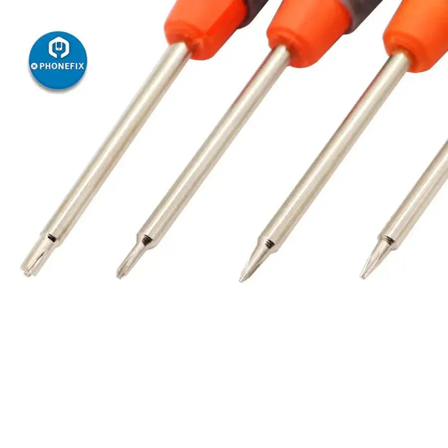 PHONEFIX Precision Screwdriver & Battery Replacement Tool Kit for DIY phone repairs, includes various screwdrivers and repair tools.