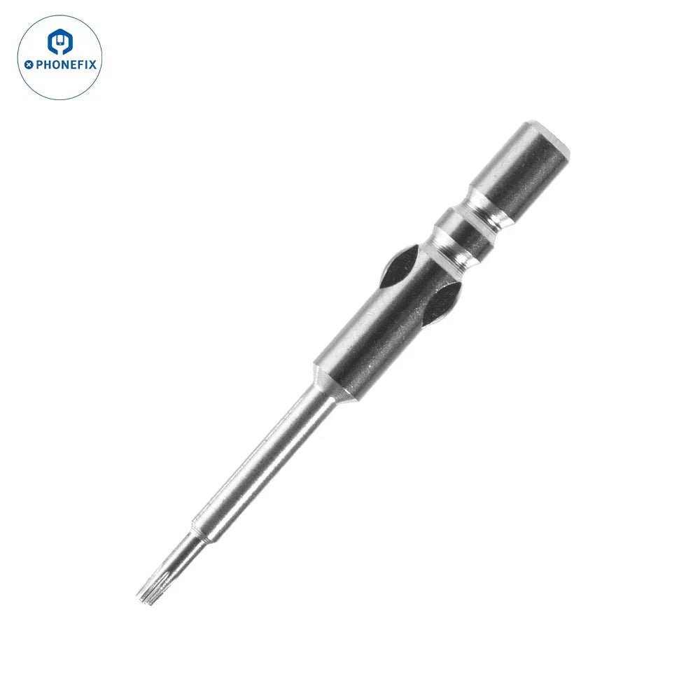 PHONEFIX mini screwdriver for iPhone 17/Air/17 Pro Max bottom screw removal, compact tool for phone repair and screw removal.