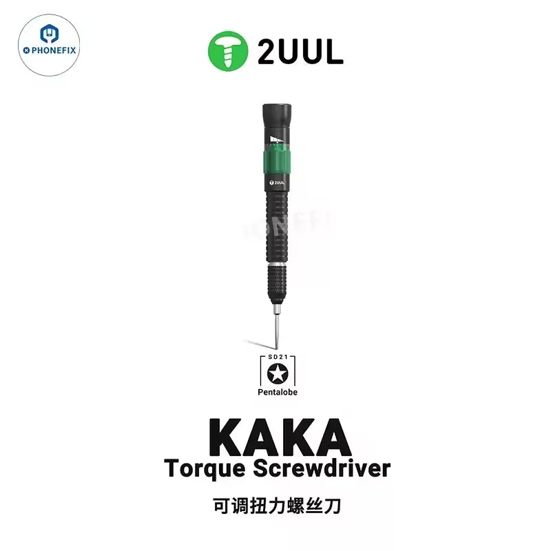 PHONEFIX 2UUL KAKA torque screwdriver for basic phone repair, featuring a precision screwdriver tool with ergonomic handle.