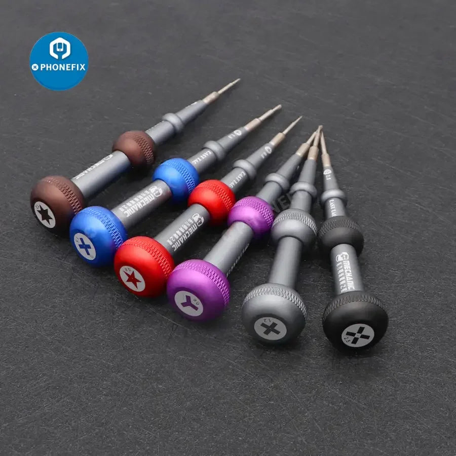 PHONEFIX Mechanic Easttag 2D Alloy Magnetic Screwdriver for iPhone repair toolkit, showing the precision tool with magnetic tip.