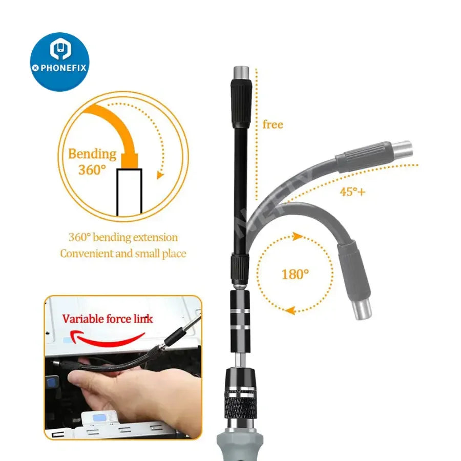 PhoneFix magnetic precision screwdriver set with 11-in-1 repair tools for phone, laptop, and tablet repair.