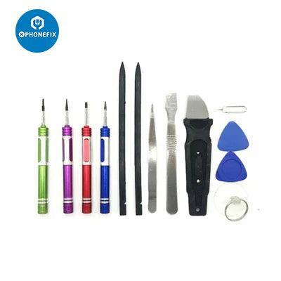 PHONEFIX multifunctional screwdriver set with anti-slip handle, phone opening tools for mobile repair and pry tasks.