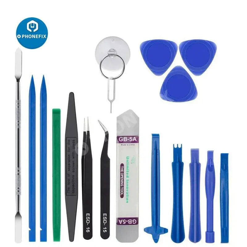PHONEFIX multifunctional phone repair screwdriver tools kit with anti-slip handle and phone opening tools for mobile device repairs.