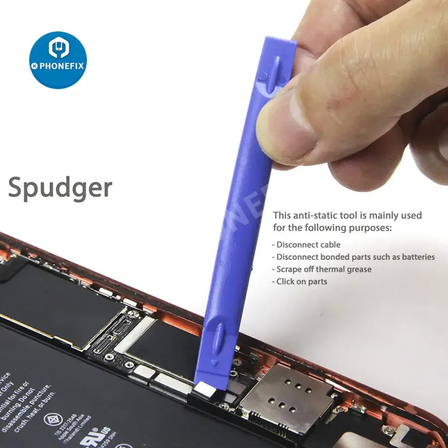 PhoneFix All In 1 LCD screen opening toolkit with screwdriver set for phone repair, including precision tools for iPhone and Android screens.