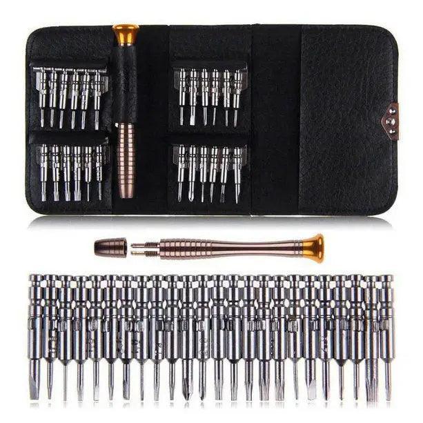 PhoneFix multi-purpose pocket screwdriver set with screen opening tools and repair kit for phone repairs.
