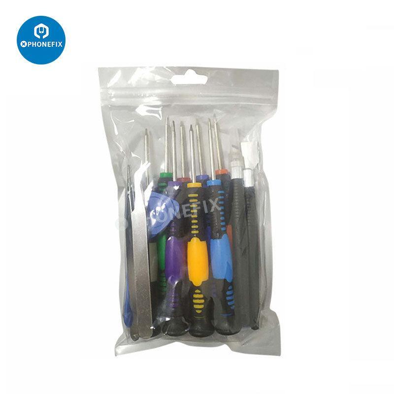 PHONEFIX all-in-1 spudger pry toolset for phone screen repair, includes screwdrivers and opening tools for electronics repair.