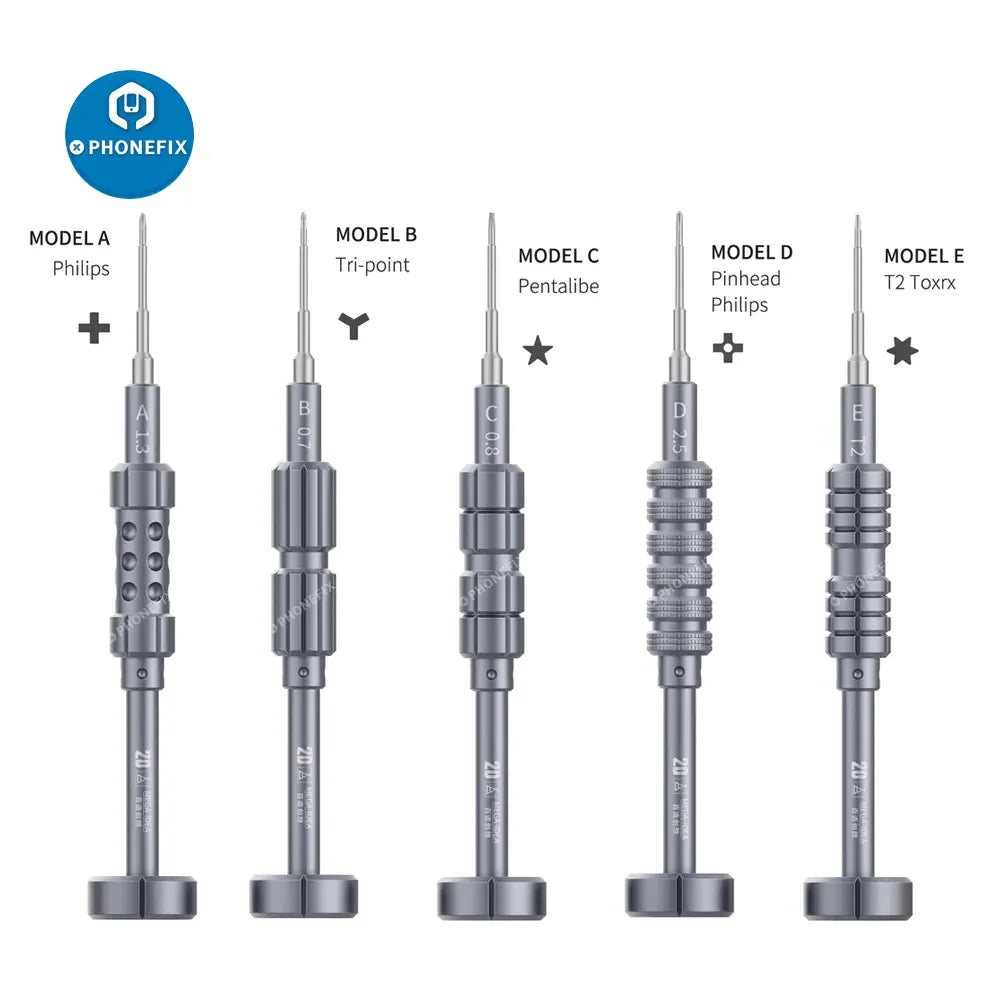 Qianli 2D Precision Screwdriver set for phone repair by PHONEFIX, includes essential screwdriver tools for opening and fixing smartphones.