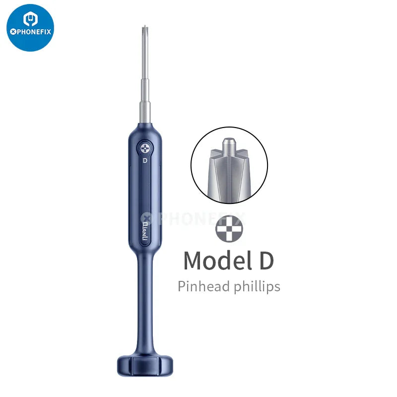 Qianli 2D Flyfish Phillips screwdriver for iPhone disassembly, repair, and assembly by PHONEFIX, with 1.5mm tip.