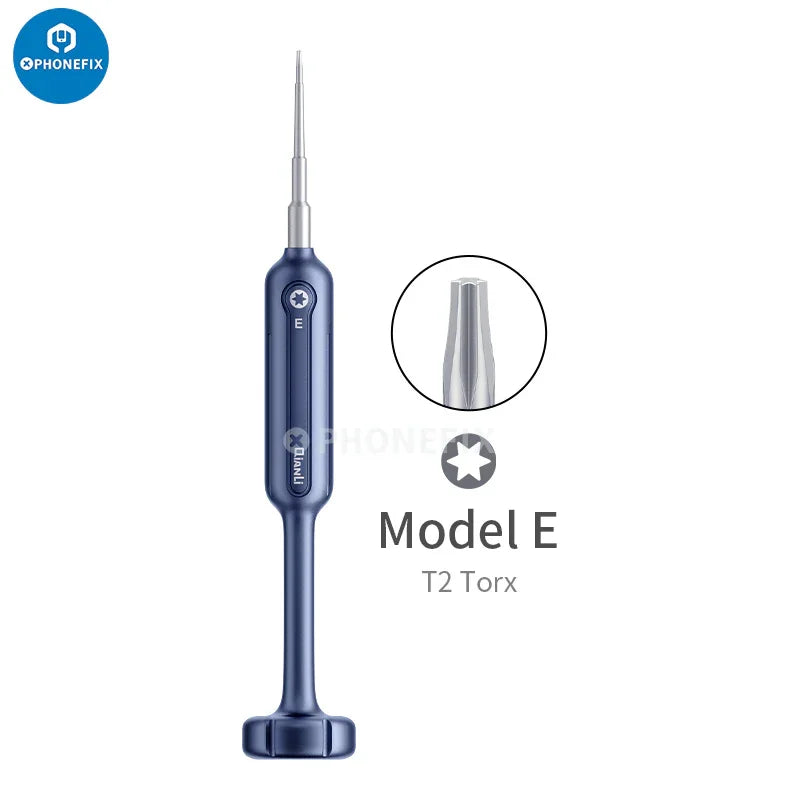 Qianli 2D Flyfish Phillips screwdriver for iPhone disassembly and repair, shown with precision screwdriver tip and ergonomic handle.