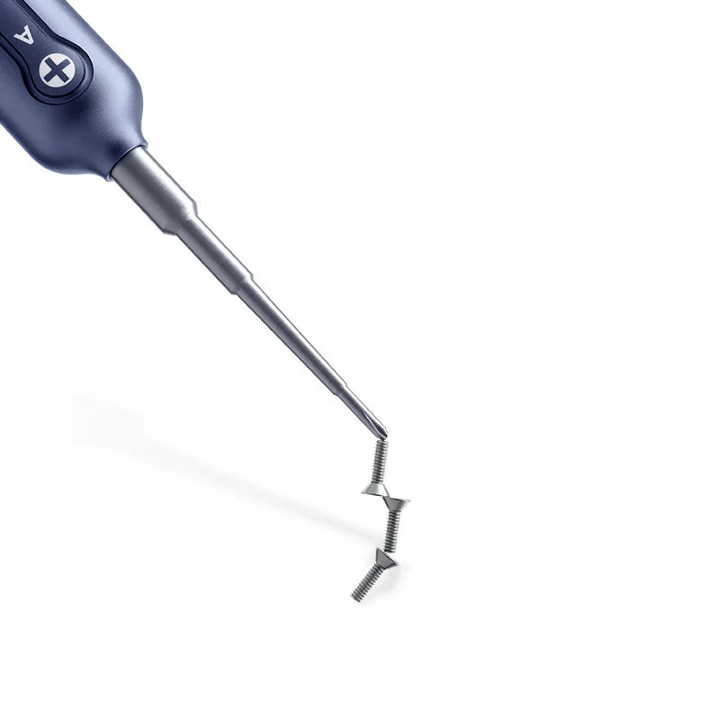 Qianli 2D Flyfish Phillips screwdriver for iPhone disassembly and repair, branded PHONEFIX, with precision tip for electronics repair.