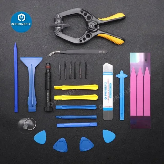 PHONEFIX screwdriver tool kit with precision screwdrivers for mobile phone screen and battery repair, ideal for beginners.