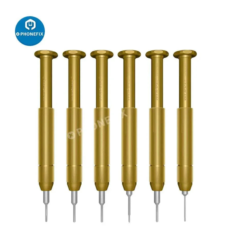 Black PHONEFIX WOLVE-800 3D non-slip precision screwdriver with a handle for phone repair and small electronics.