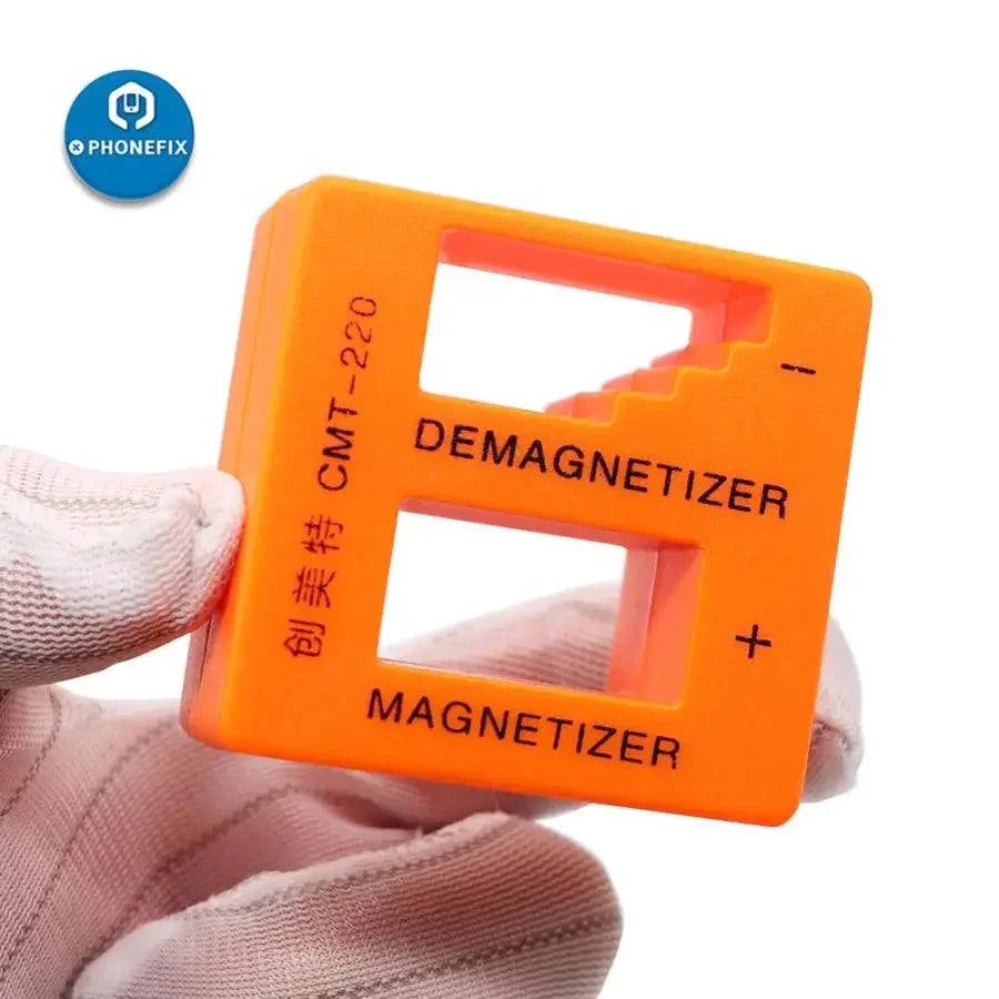 PhoneFix magnetizer demagnetizer screwdriver tip tool with screw bits for easy pickup and magnetic customization.