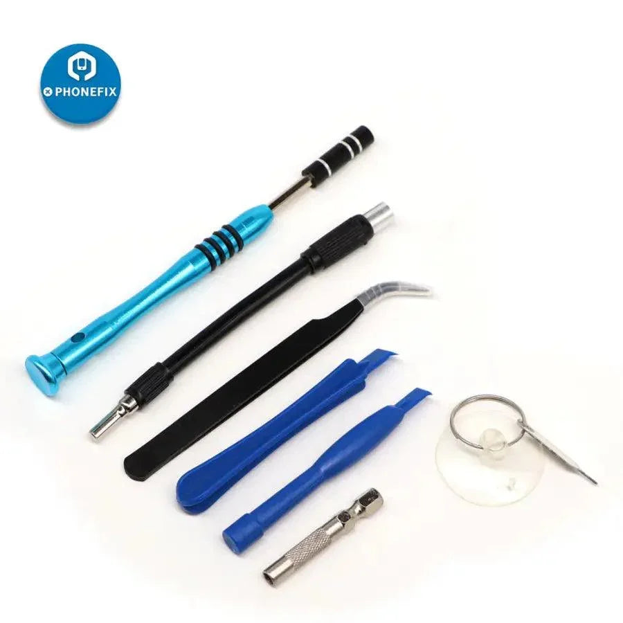 Blue PHONEFIX Multi-Bit Driver mini screwdriver set with phone opening tools and various bits for precise electronic repairs.