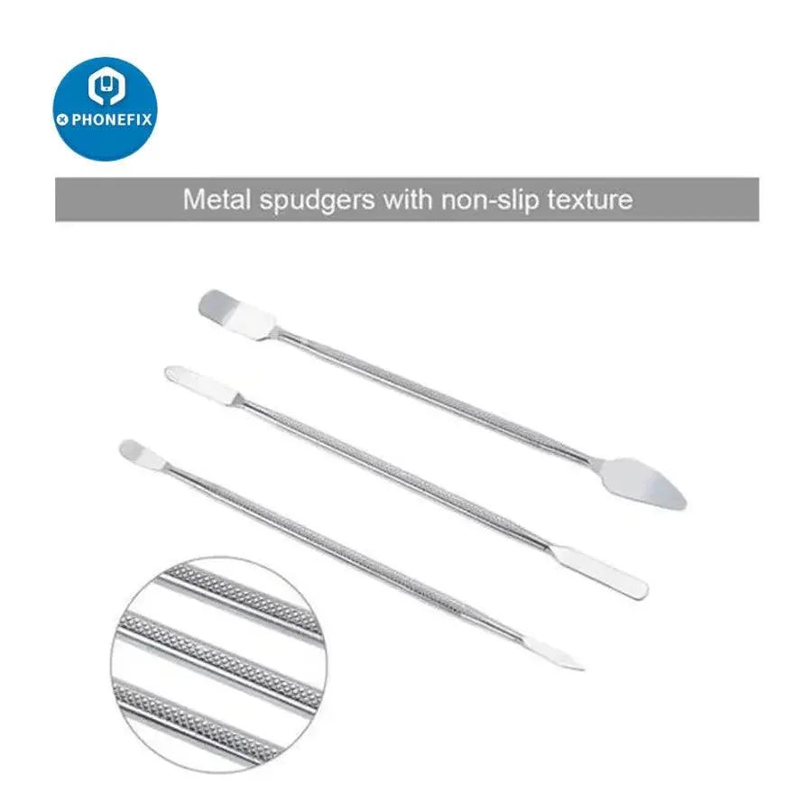 PHONEFIX 21-in-1 DIY iPhone repair kit with screwdriver tools for mobile screen opening and repair tasks.