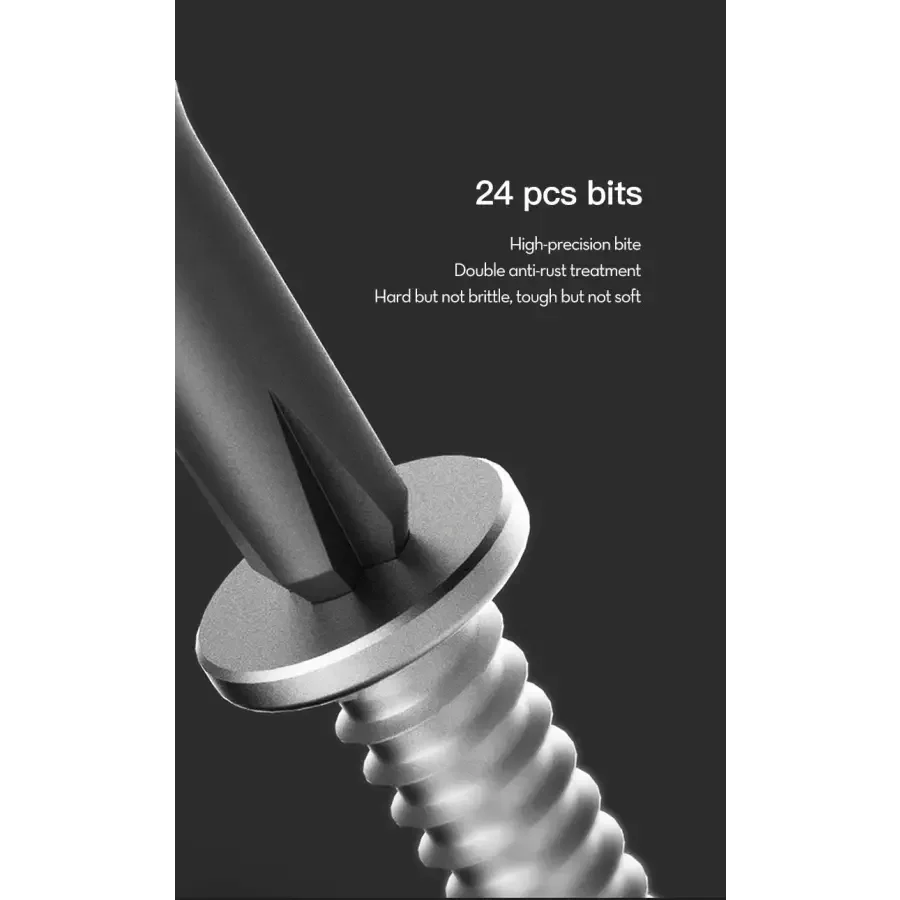 PhoneFix 25-in-1 small screwdriver kit with various precision screwdrivers for iPhone opening and repair DIY tools.