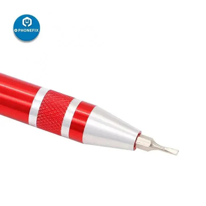 PhoneFix 8-in-1 screwdriver set for opening and repairing electronic cigarette atomizers and electronic devices.