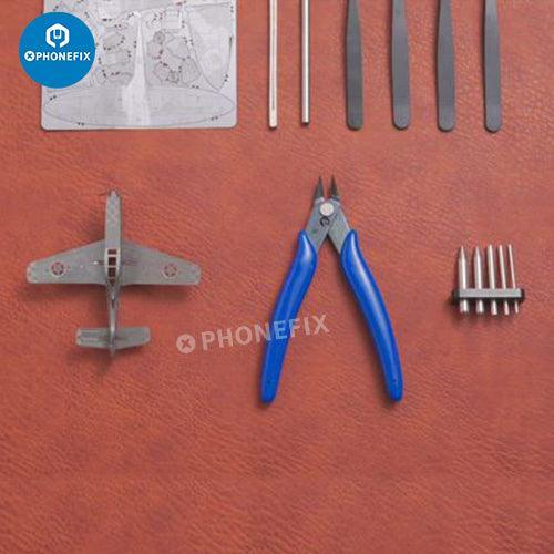 Kit de réparation de téléphones portables PhoneFix 9 en 1 avec outils de tournevis et figurine pour la réparation et le bricolage.