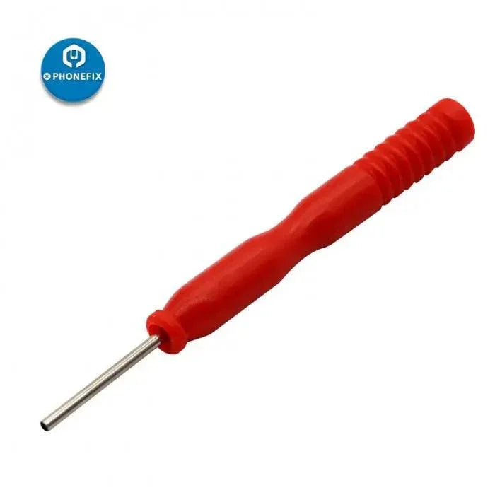 Kit de 8 aiguilles creuses en acier inoxydable pour outils de tournevis de la marque PHONEFIX, dotées d'embouts en étain antiadhésifs pour des réparations précises.