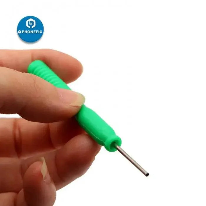 Kit de 8 aiguilles creuses en acier inoxydable PHONEFIX avec embouts en étain antiadhésifs, idéal pour les réparations précises d'outils de tournevis.