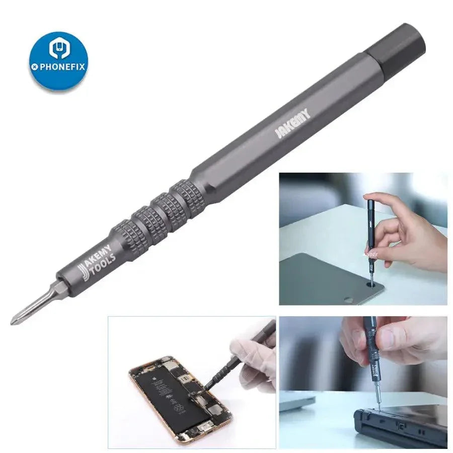 JAKEMY JM-8170 magnetic screwdriver set from PHONEFIX, DIY magnetic screwdrivers in a compact hand tools kit with magnetic tips.