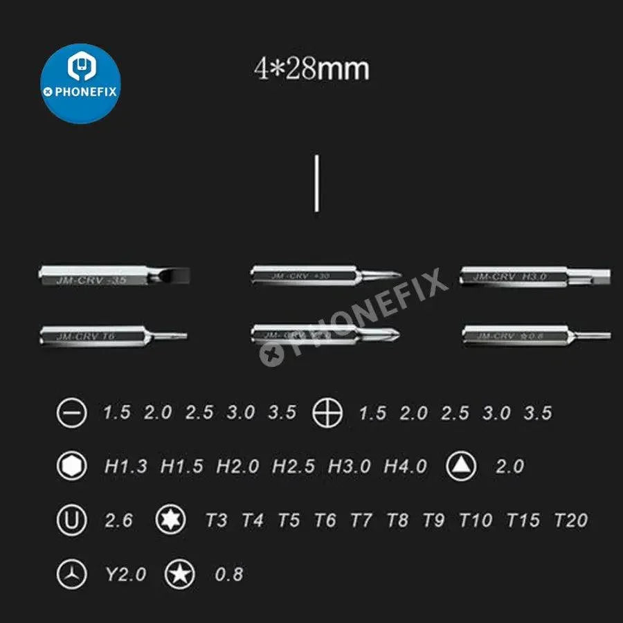 JAKEMY JM-8172 precision magnetic screwdriver repair tools kit with multiple screwdrivers and bits for electronic device repairs