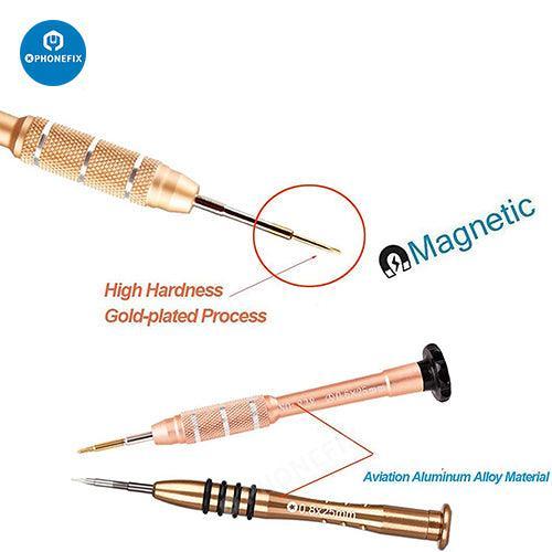 PhoneFix phone repair kit with precision screwdriver set and screen opening tool for smartphone and electronic device repairs.
